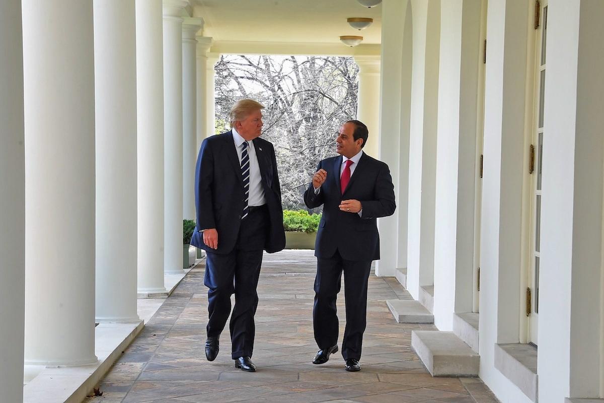 Trump Dukung Presiden Mesir Abdel Fattah Al-Sisi Hadapi Demonstran